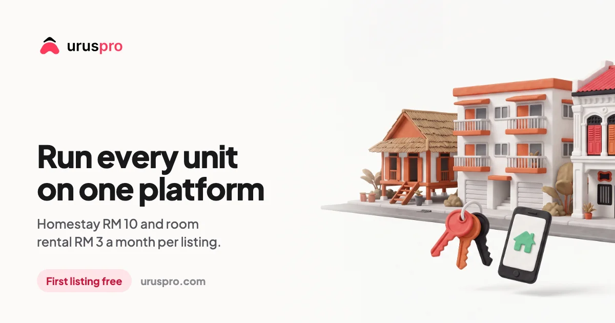 UrusPro: homestay and room rental management system Malaysia